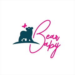 bear baby exclusive logo design inspiration