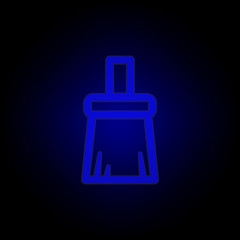 tassel, clear icon in neon style. Can be used for web, logo, mobile app, UI, UX