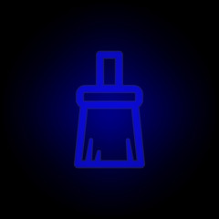tassel, clear icon in neon style. Can be used for web, logo, mobile app, UI, UX