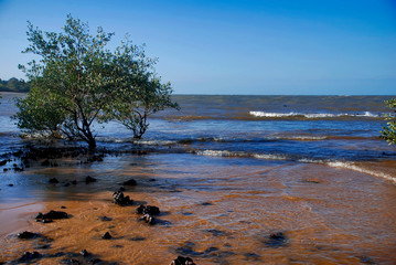 Manguinhos beach photographed in Manguinhos, Espirito Santo. Picture made in 2007.