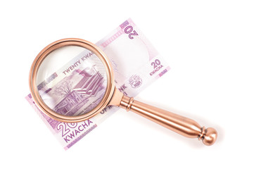 Professional retro style magnifying glass loupe