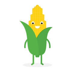 corn, Cute vegetable character