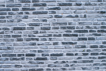 Gray brick wall, background. Grunge texture, wallpaper,