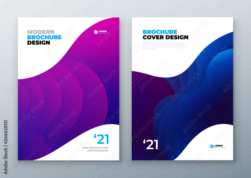 Wall mural minimal modern cover design. dynamic colorful gradients. future geometric patterns. poster template 