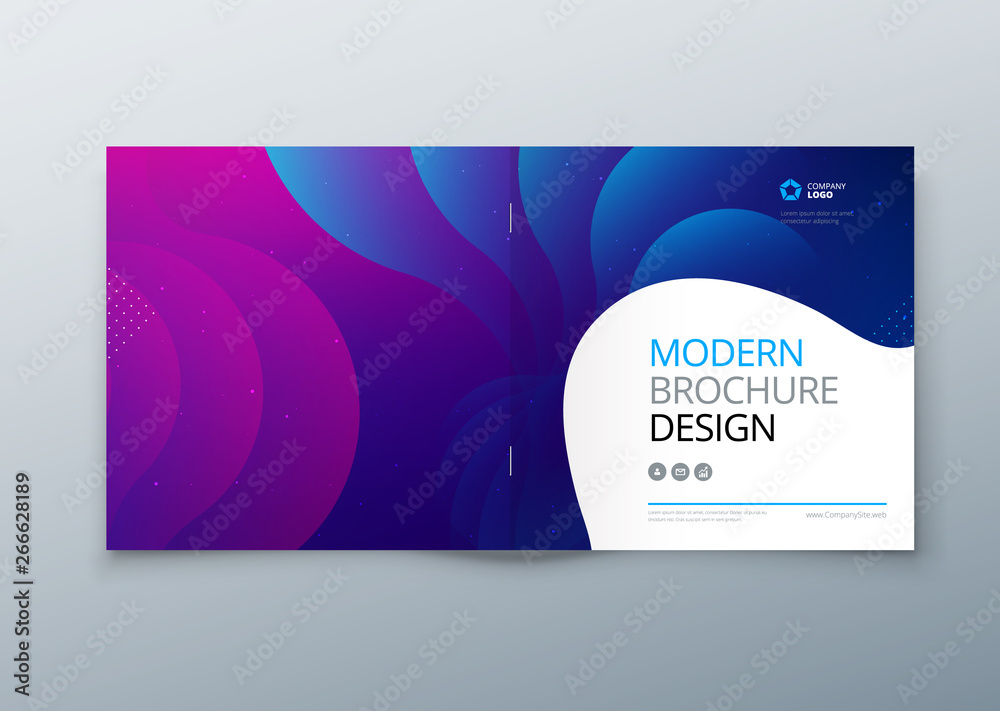 Wall mural minimal modern cover design. dynamic colorful gradients. future geometric patterns. poster template 