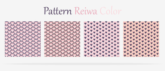 Japanese wave pattern reiwa color.