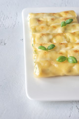 Cannelloni stuffed with ricotta