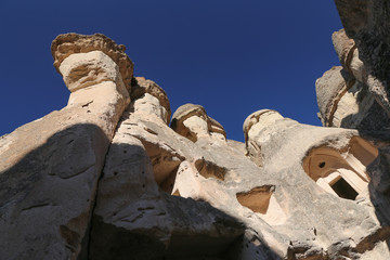 Rock Formations in Pasabag Monks Valley, Cappadocia, Nevsehir, Turkey