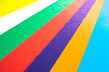 Background with colored stripes. Close-up.