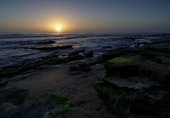 First Light on a Rocky Shore