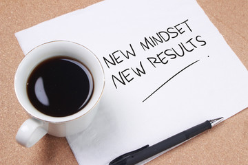 Self Development Motivational Words Quotes Concept, New Mindset Result