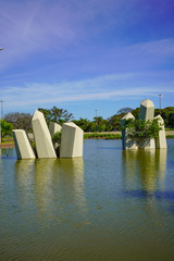 Obraz na płótnie Canvas Cristal Square (Praça dos Cristais) in Brasilia, Brazil.