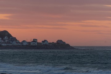 coucher de soleil sur Pointe Jaune