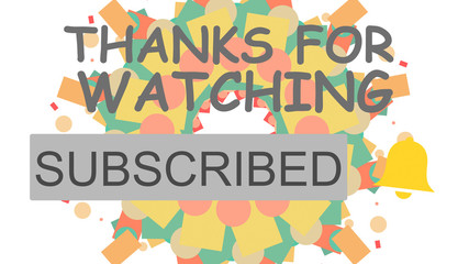 Thanks for watching Video channel subscribe mouse arrow cursor click on button notification