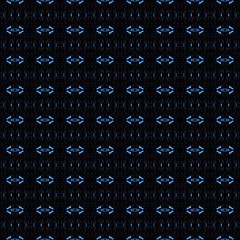 Obraz premium dark seamless pattern with black, dodger blue and ash gray colors. digital vintage graphic for wallpaper, prints, fabric tiles or wrapping paper
