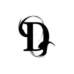 font corporate art black ornament numbers ampersand classical design letters type typeface