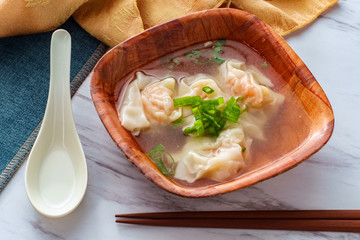 Chinese Shrimp Wonton Soup