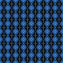 dodger blue, black and tan colors. dark seamless pattern for website background. vintage graphic for wallpaper, prints, fabric tiles or poster