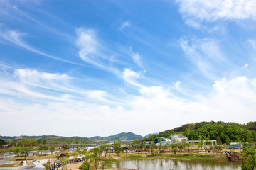 Fototapeta na wymiar Suncheonman Garden is a famous tourist spot in Korea.