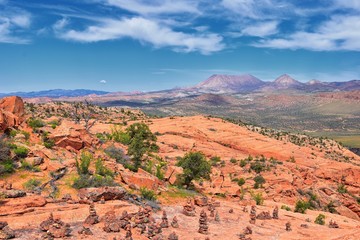 Views from the Lower Sand Cove trail to the Vortex formation, by Snow Canyon State Park in the Red...