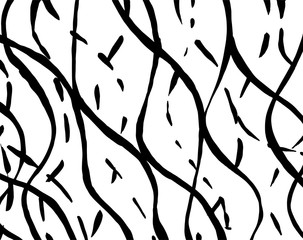 Brush grunge pattern. White and black vector.