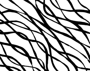 Brush grunge pattern. White and black vector.