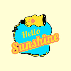 Hello sunshine badge