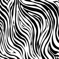 Brush grunge pattern. White and black vector. - 266648597