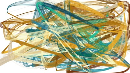 artistic dark khaki, teal blue and tan color brush strokes. abstract painting can be used as wallpaper, poster or background for social media illustration