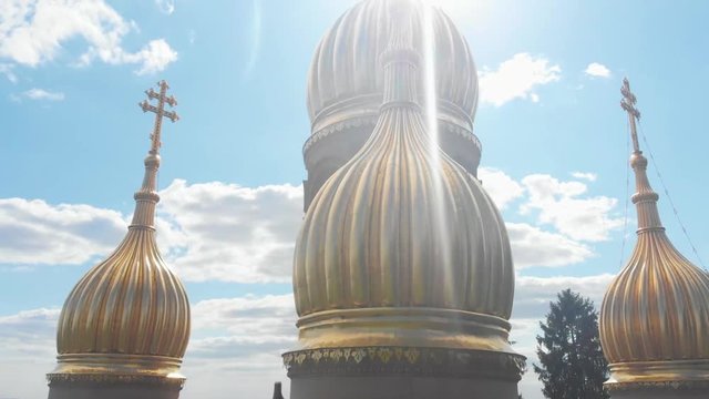 Russian Church, Russian temple, drone shot of Russian church
