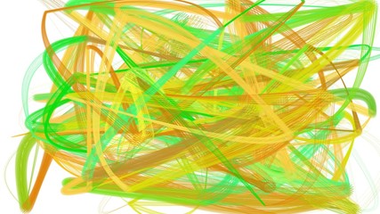 painted chaos strokes with golden rod, lime green and beige colors. can be used as wallpaper, poster or background for social media illustration