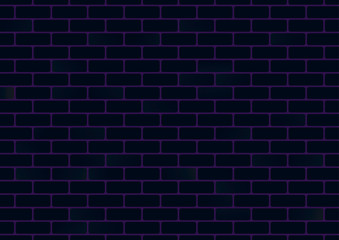 Fototapeta na wymiar Dark color brick wall vector background