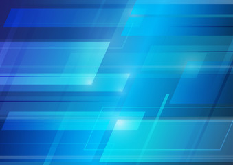 Abstract technology blue background vector illustration.