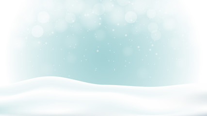 Fototapeta premium Abstract snowing winter vector background, eps10 illustration.