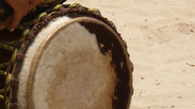 Drums being beaten