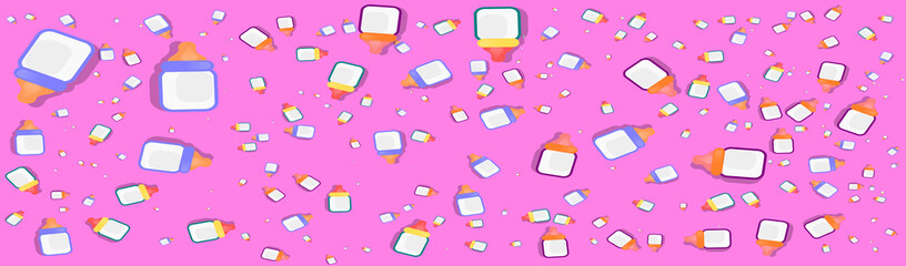 Baby milk feeding bottle design illustration 