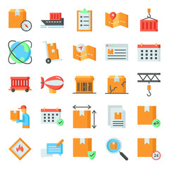 Logistic icons pack