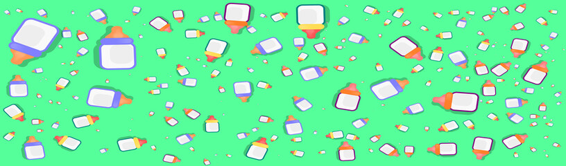 Baby milk feeding bottle design illustration 