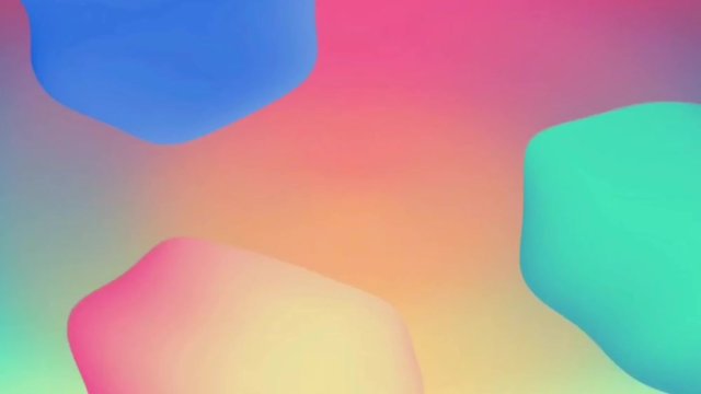 Abstract geometric shapes with vibrant colors background animation. 