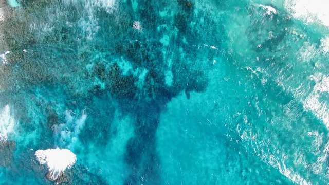 Stunning aerial 4k drone footage of Ned's Beach on Lord Howe Island, a pacific subtropical island in the Tasman Sea between Australia and New Zealand. Lord Howe belongs to New South Wales, Australia.