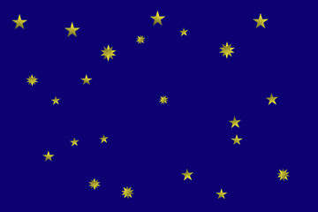 星空のコミカルな背景素材