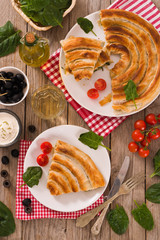 Spanakopita, greek spinach pie.