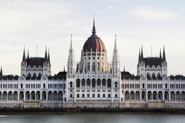 Fototapeta na wymiar The Parliament building, Budapest, Hungary