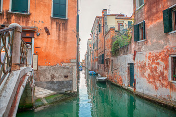 Fototapeta na wymiar Old construction of Venice , the Floating City