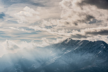 Sunrise over the mountain