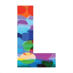 L initials colorful logo