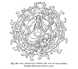 Christian illustration. Old image