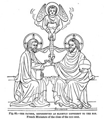 Christian illustration. Old image