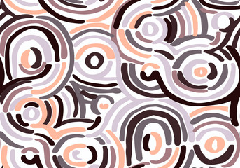 Abstract geometric pattern with wavy lines. Doodle backgrounded. stripes design. Seamless vector background. 