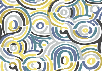 Fototapeta na wymiar Abstract geometric pattern with wavy lines. Doodle backgrounded. stripes design. Seamless vector background. 